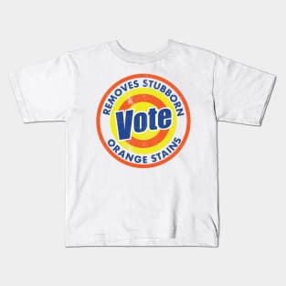 Vote Remove Stubborn Orange Stains Logo 2 Kids T-Shirt